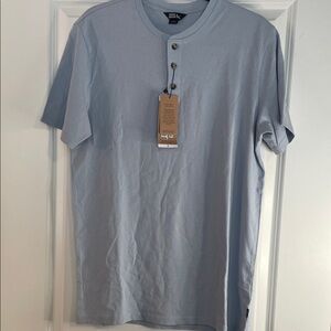 Eddie Bauer Light Blue Short Sleeve Henley